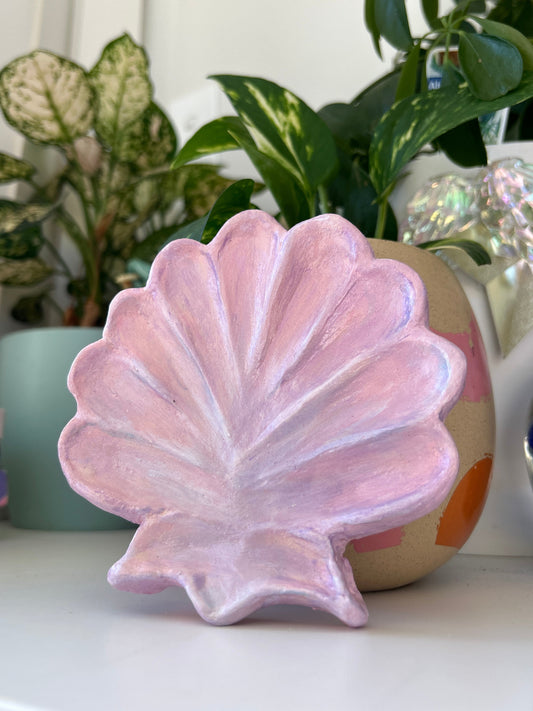 Seashells Clay Art Purple